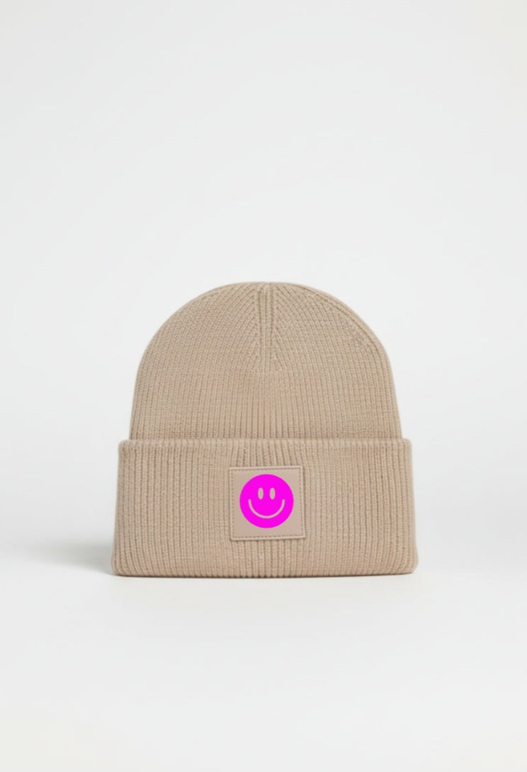 Strickmütze Smiley Mini Me für Erwachsene & Kinder