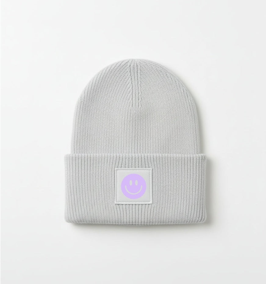Strickmütze Smiley Mini Me für Erwachsene & Kinder