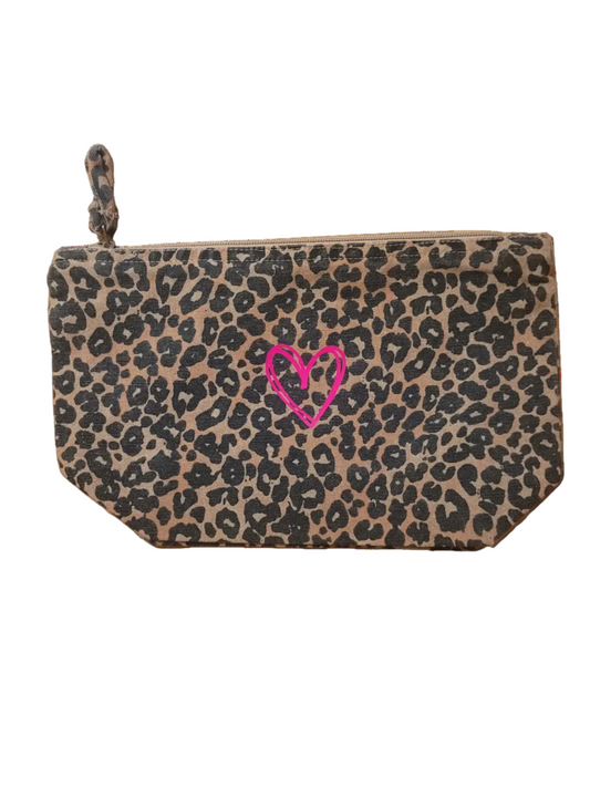 Kosmetiktasche Leo Herz / Peace