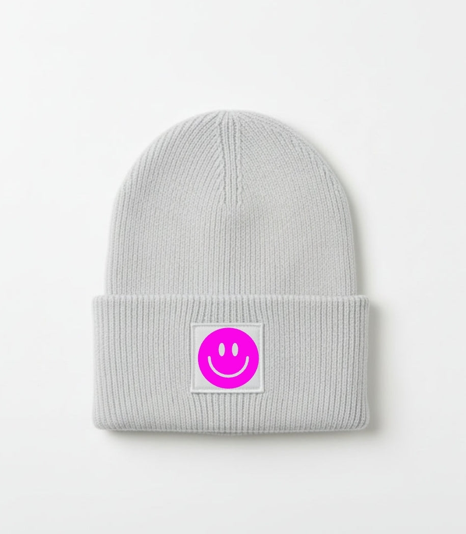 Strickmütze Smiley Mini Me für Erwachsene & Kinder