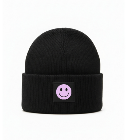 Strickmütze Smiley Mini Me für Erwachsene & Kinder