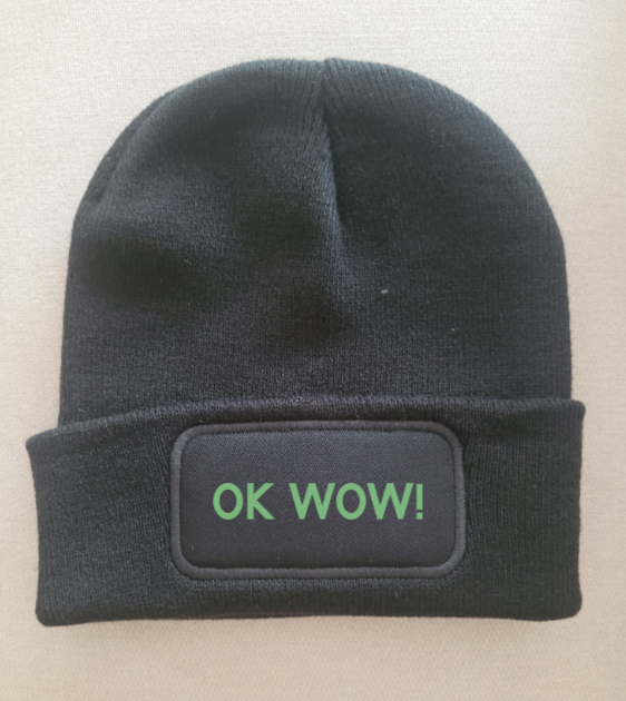 Strickmütze "Ok wow"