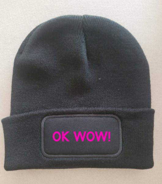 Strickmütze "Ok wow"