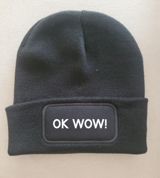 Strickmütze "Ok wow"