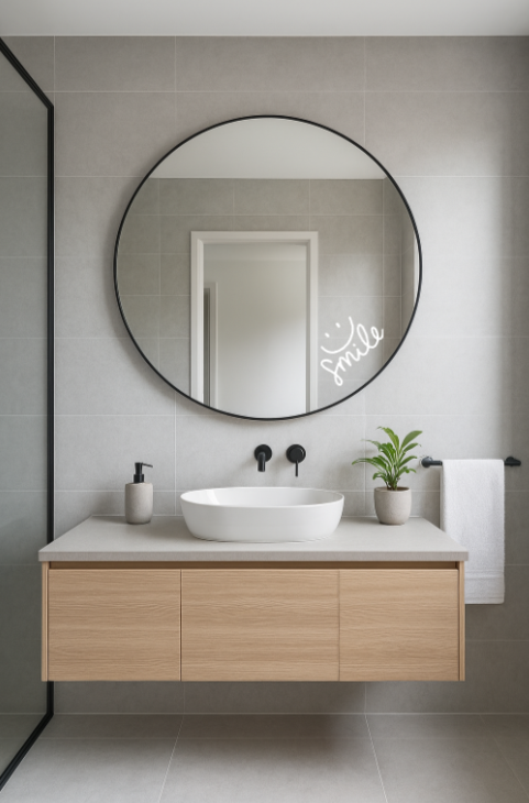 Spiegelkleber "Smile"