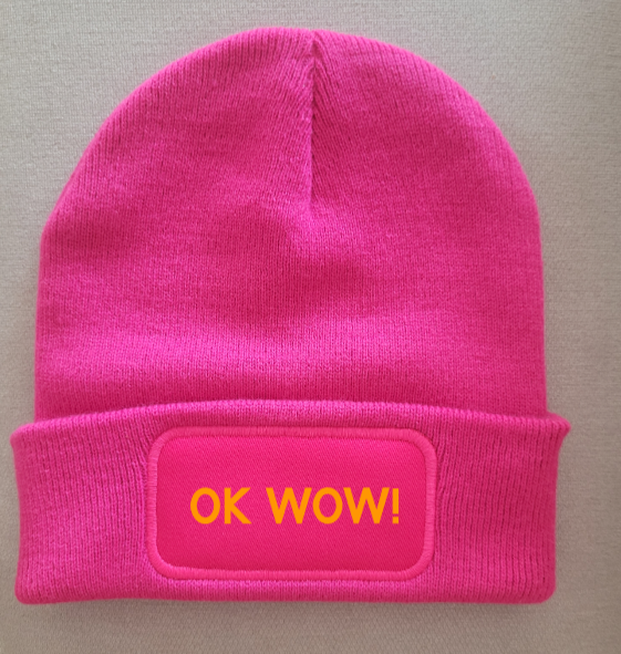 Strickmütze "Ok wow"